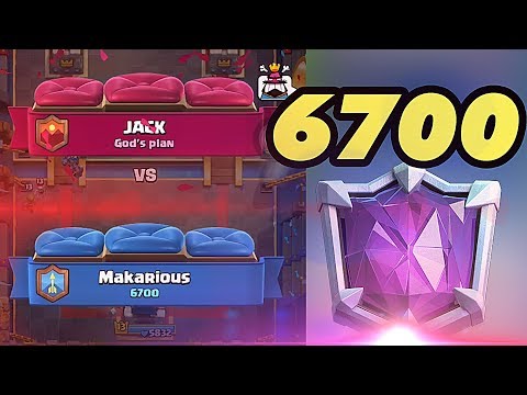JACK vs Makarious | 6700 Makarious Gameplays Ladder Push - Clash Royale