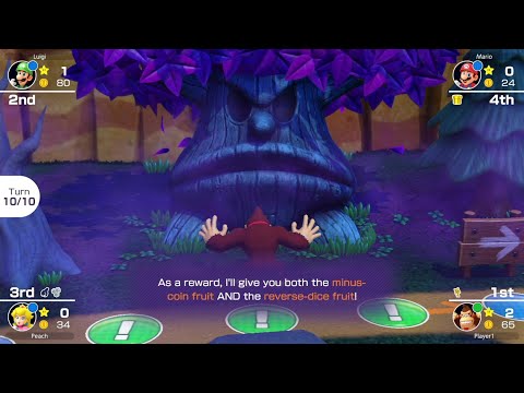 Mario Party Superstars #171 Woody Woods 10 turns (DK Vs Mario Vs Luigi Vs Peach)