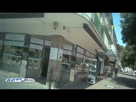 Worms AM Rhein, Fußgängerzone, Stadtzentrum am samstag