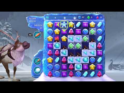 Frozen Free Fall: Snowball Fight Level 238 Walkthrough, No Power Ups