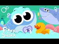 The Baby In The Bath Kids Bath Time Routine Song Finny The Shark