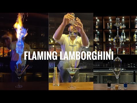 How To Make Flaming Lamborghini Cocktail | Mumbai Style l Cocktail Recipes l Shortcut Rajib