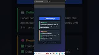 💾 What is Local Storage? | JavaScript Interview Question