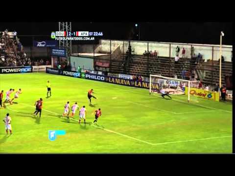 Gol de Lenci. Douglas Haig 3 - Atlético Paraná 1. Fecha 4. Primera B Nacional 2015. FPT.