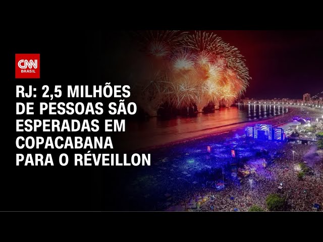 Réveillon deve reunir 2,5 milhões de pessoas em Copacabana | HORA H