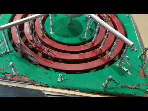 Antique 'Ju De Course' French Horse Racing mechanical parlour game.