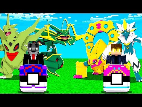 POKEMONS LENDARIOS SHINY VS MEGA POKEMONS LENDARIOS - MINECRAFT PIXELMON MOD