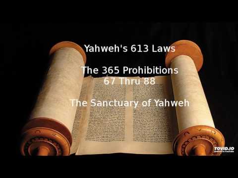 Yahweh 613 Laws Part 21 - Prohibitions 67 thru 88