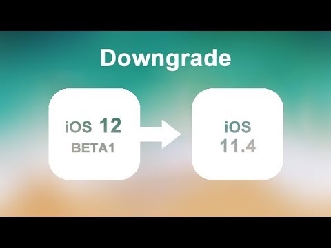 Downgrade iOS 12 Beta to iOS 11.4  to Fix all Stucks. No Data Loss. 1 Click