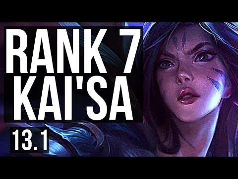 KAI'SA & Nautilus vs ASHE & Ahri (ADC) | 13/0/7, Legendary, Rank 7 Kai'Sa | TR Master | 13.1