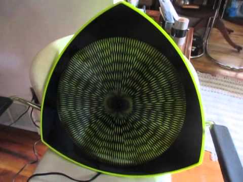 VINTAGE MOD 1960s DAYGLO PSYCHEDELIC OP ART SPIROGRAPH SPINNING MOTION WALL LAMP  for sale on ebay