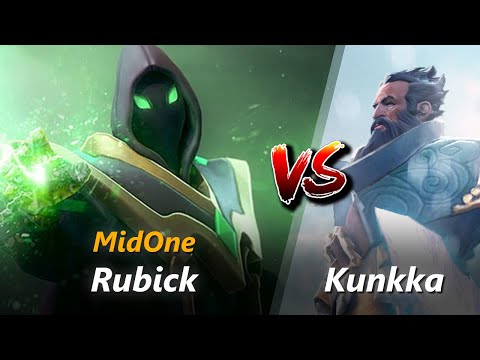 MidOne mid Rubick vs Kunkka | First 10 minutes