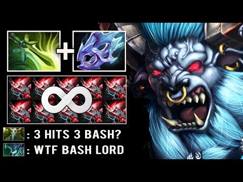 CRAZY MAX ATTACK SPEED BASH 42% Brutal Butterfly Barathrum Imba Ganker Top Rank Game Dota 2