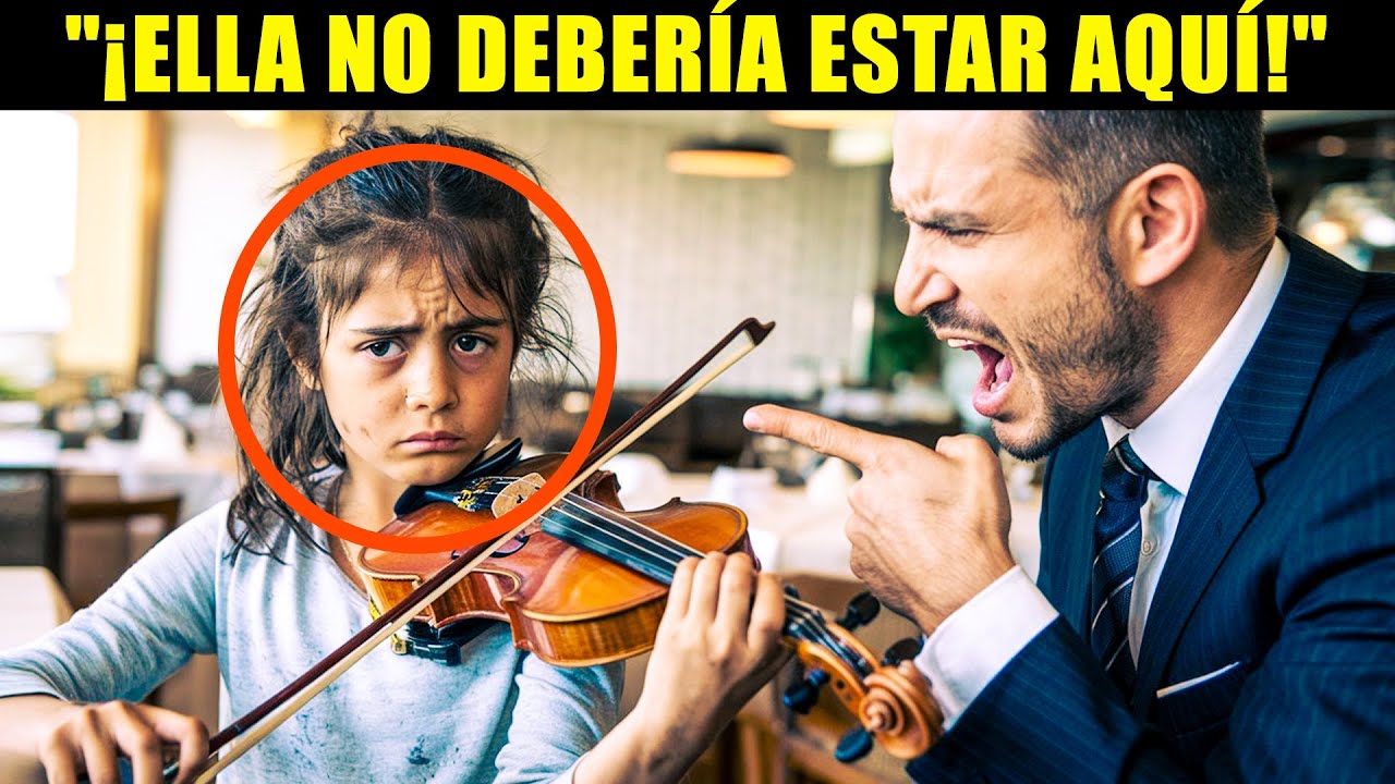Dejaron a una Niña Pobre Tocar Violín en el Restaurante, Pero el Dueño Quedó en Shock al Reconocerla