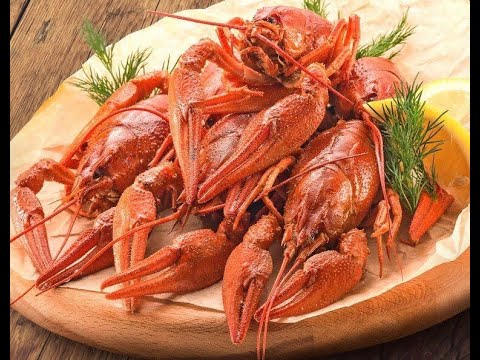 Раки речные вареные от Луча. Boiled river crayfish. 水煮小龙虾