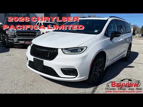 2026 Chrysler Pacifica Limited AWD in White for sale at Bayview Chrysler Dodge Jeep Ram in Sarnia, ON