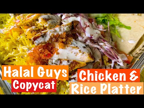 HALAL GUYS CHICKEN AND RICE RICE | HALAL GUYS CART RECIPE| Copycat recipe l Kha’s Kitchen