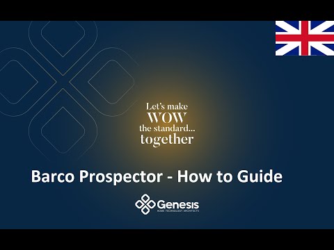 Barco Prospector - How to Guide Overview 🇬🇧