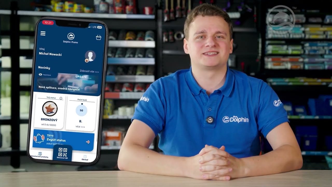 Aplikace věrnostního programu Dolphin Promo - Blue Dolphin Tapes CZ