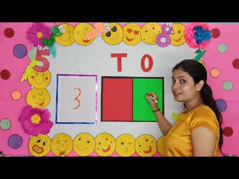 Let Us Learn How to Write Numbers - Number '3' !!!
