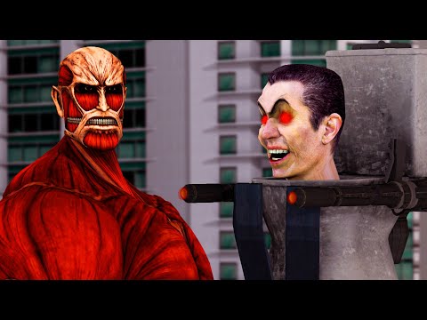 Colossal Titan Conflict With SKIBIDI Toilet G-Man (Animation)