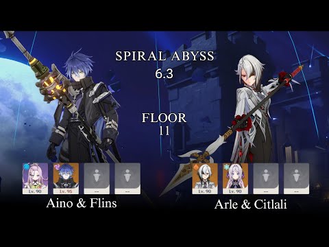 Floor 11 | Duo | Flins || Arlecchino | Spiral Abyss 6.3 | Genshin Impact