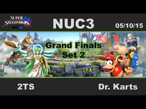 NUC3 - 2TS (Palutena, Fox) vs. Dr. Karts (Diddy, Olimar, Sheik) - Grand Finals Set 2 - SSB4