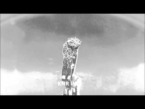 18K WHITE GOLD ROUND CUT DIAMOND ENGAGEMENT RING AND BAND 1.25CTW- KNR INC 612