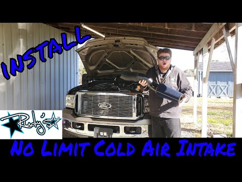 2006 Ford F250 6.0 Powerstroke No Limit Cold Air Intake Install