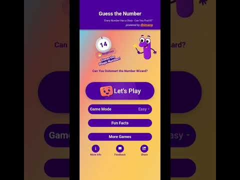 Guess The Number Game play from Level 1 with Easy Mode