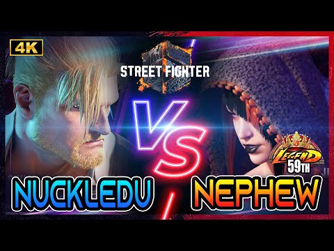 SF6 NuckleDu (Guile) VS Nephew (Juri) 2024-02-16💥4K💥Street Fighter 6