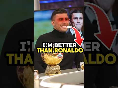 Rodri Disrespecting Ronaldo And Vini After Winning Ballond'or! #football #shorts