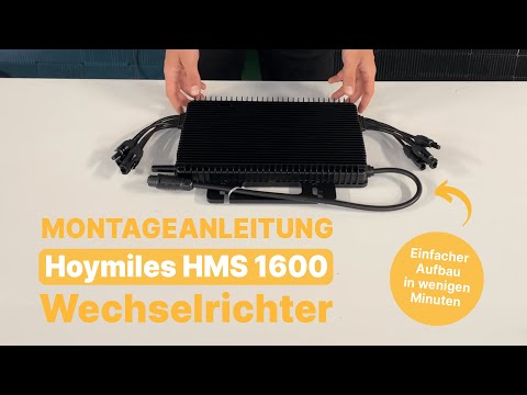 Hoymiles HMS 1600 Watt Wechselrichter: EINFACH anschließen und verbinden | EQOH