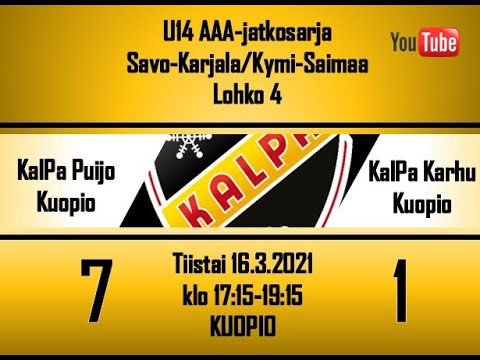 KalPa Puijo vs KalPa Karhu U14 AAA tulos 7 - 1