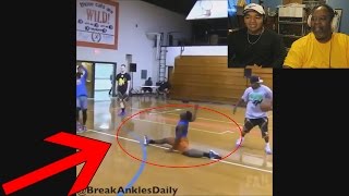 Dad Reacts to Craziest Ankle Breakers in Basketball & Football!