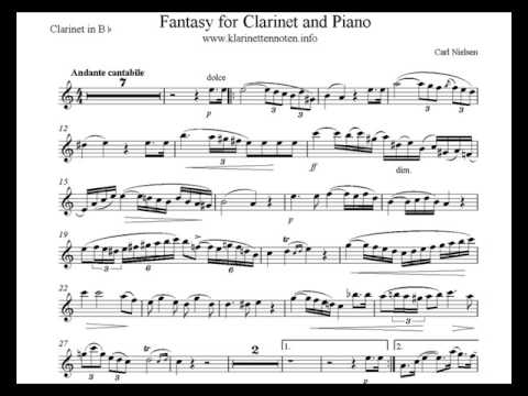 Fantasy for Clarinet and Piano  - Carl Nielsen