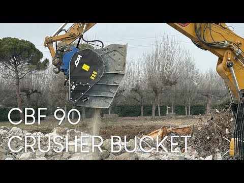 Godet concasseur mâchoires pour pelles de 4 à 50 tonnes pour inertes gravier pierres naturelles_4