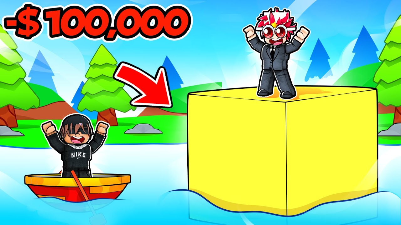 Spending $100,000 to Build BIGGEST CUBE in ROBLOX..