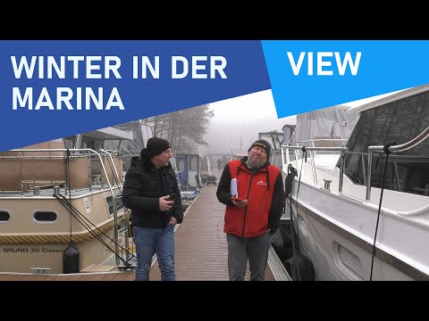 Bootsurlaub 2023: Marina Eldenburg im Februar | Hafenkino | Hausboot mieten | Bootsurlaub | Müritz