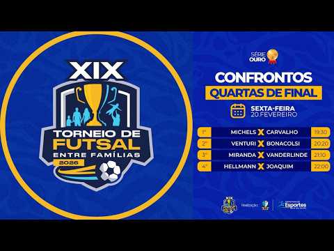 20/02/2026 - (Quartasdefinais/Série Ouro) XIX Torneio Entre Famílias de Futsal de  Rio do Oeste/SC