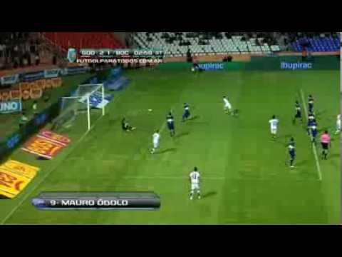 Gol de Óbolo. Godoy Cruz 2 - Boca 1. Fecha 12. Torneo Inicial 2013. Fútbol Para Todos