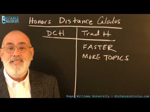 Distance Calculus Honors Courses