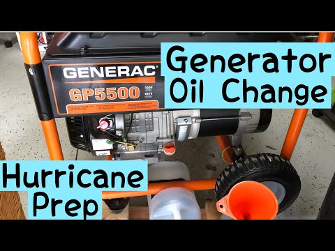 Generator Maintenance - Oil Change - Rambling with Phil