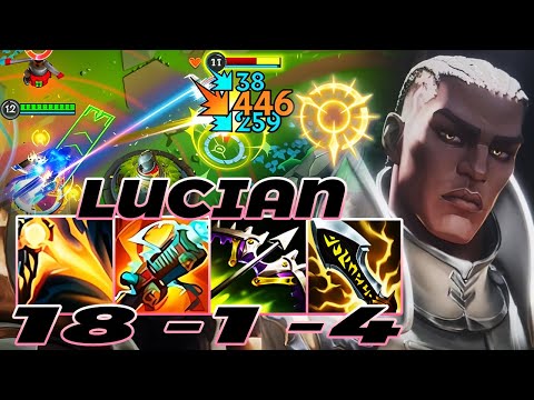 WILD RIFT LUCIAN ADC GAMEPLAY | 18 -1 -4 MVP | LUCIAN BUILD RUNES