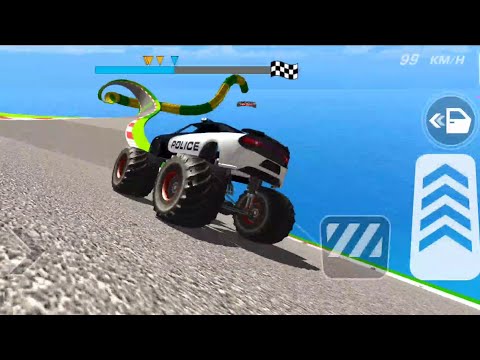 Monster Truck Mega Ramp Extreme Racing - Impossible GT Car Stunts Driving - Android GamePlay P3