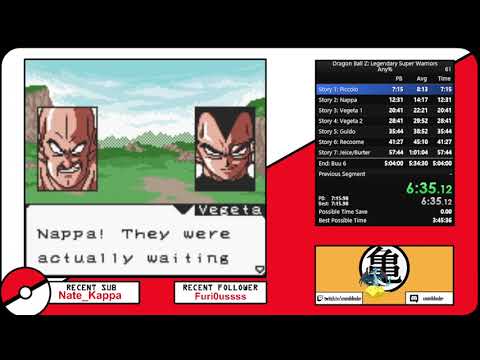 Dragon Ball Z: Legendary Super Warriors in 4:29:04 (Current WR)