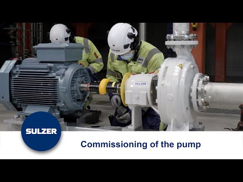 Commissioning of the pump
