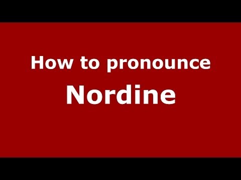How to pronounce Nordine (Arabic/Morocco) - PronounceNames.com