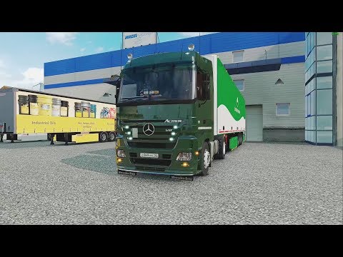 ETS2 1.28 public beta GreatPoland 1.2.0  Mercedes Actros MP2 Wroclaw - Lodz