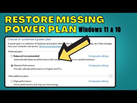 🔥How to Enable Missing High-Performance Plan on Windows 10/11 in 2023 | Restore Power Plan